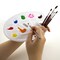 BAZIC Mixing Palette Paint Mixing Tray w/ Thumb Hole Oval (10)